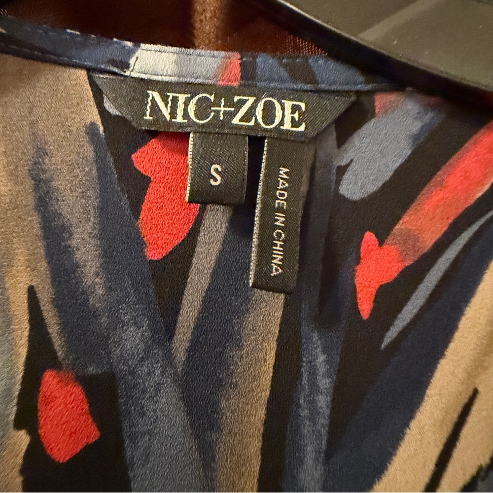 NIC+ZOE Ruffled Top Blouse Women's Size Small - Picture 4 of 7